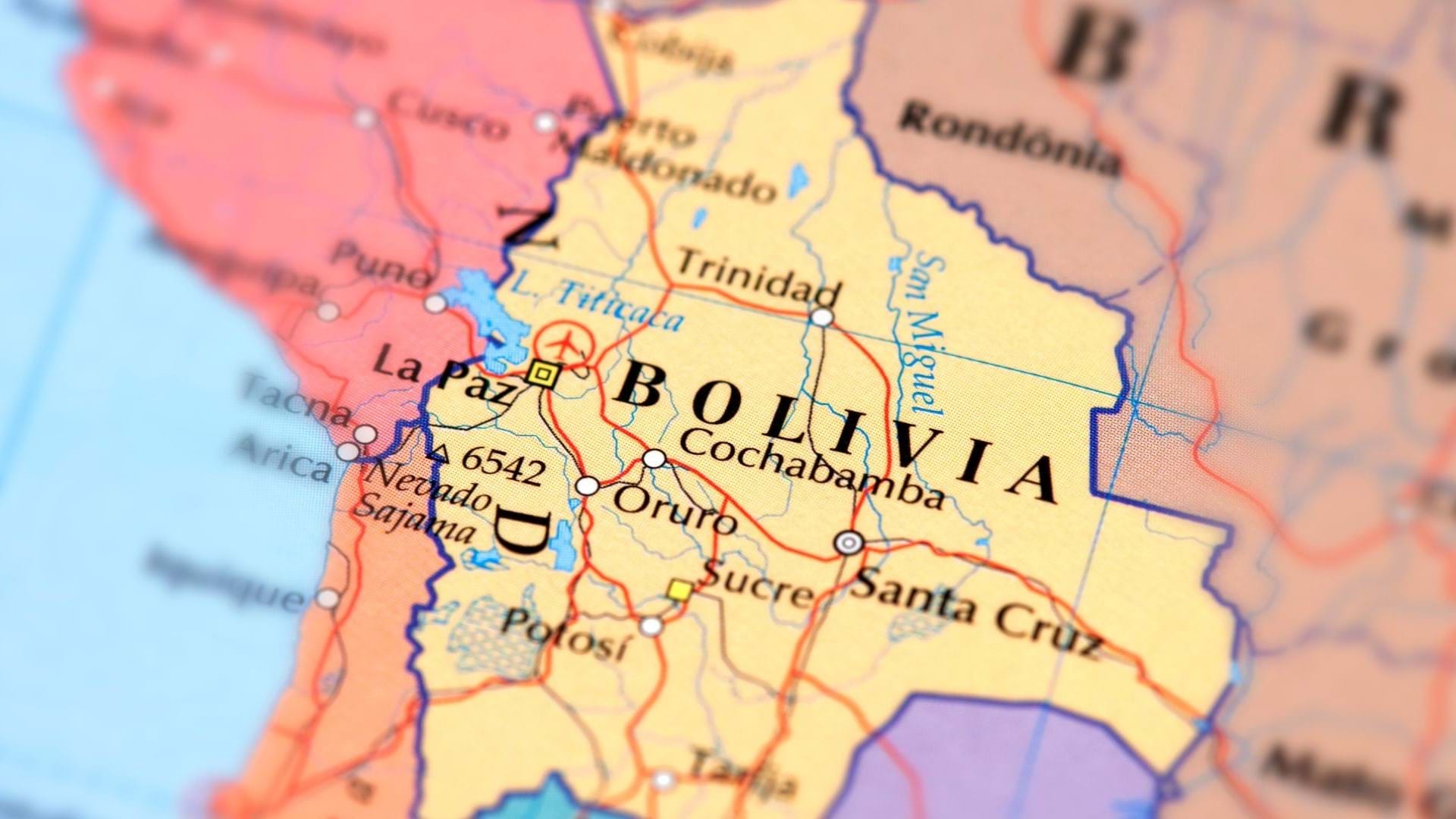 Mapa Bolivije