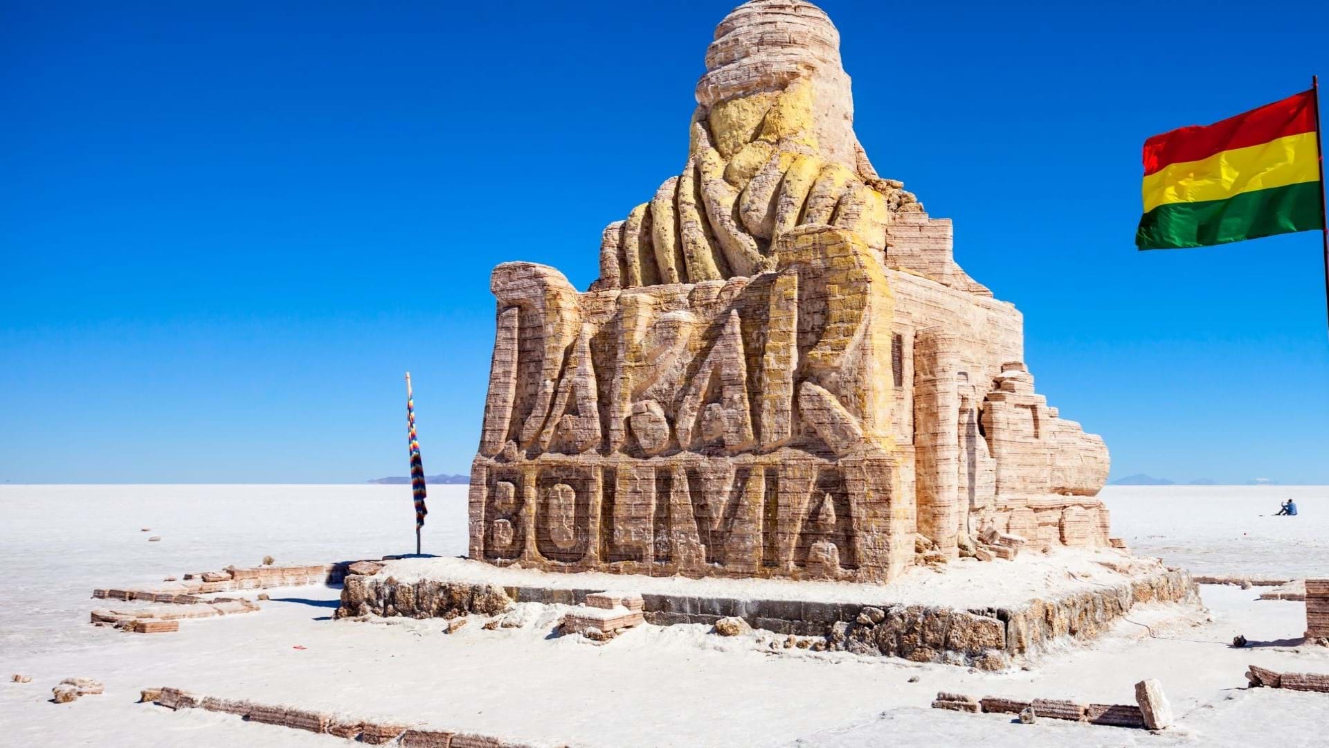 Salar De Ujuni u Peruu, statua i simbol Dakar Relija
