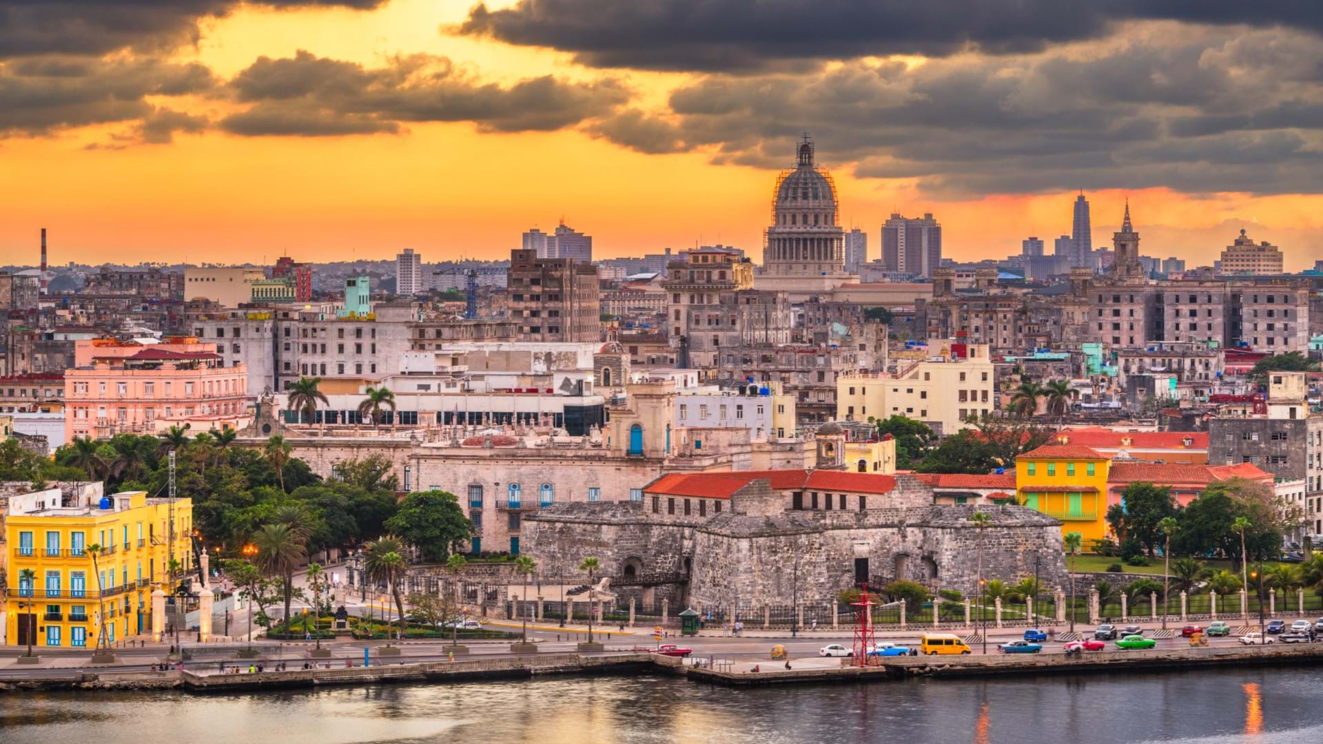 Havana, prestonica Kube, panorama grada, Kapitol, Malekon, stari grad, fasade i zgrade stare Havane.